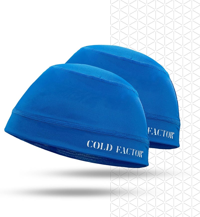 COLD FACTOR Instant Cooling Skull Cap & Helmet Liner 2 Pack|UPF 50+ Protection, Chemical-Free Evaporative Cooling Technology - Image 1